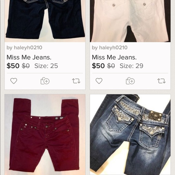 Miss Me jeans - stretchy size 26 boot cut - Picture 7 of 7